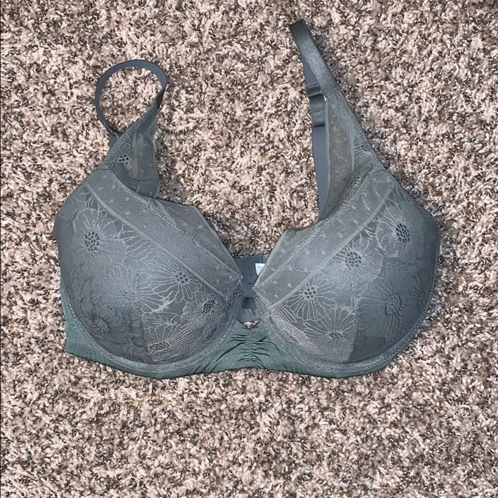 [AERIE] Green Real Power Plunge Bra